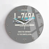 Thumbnail for Lockheed L-749A Constellation design on gray no frame wall clock