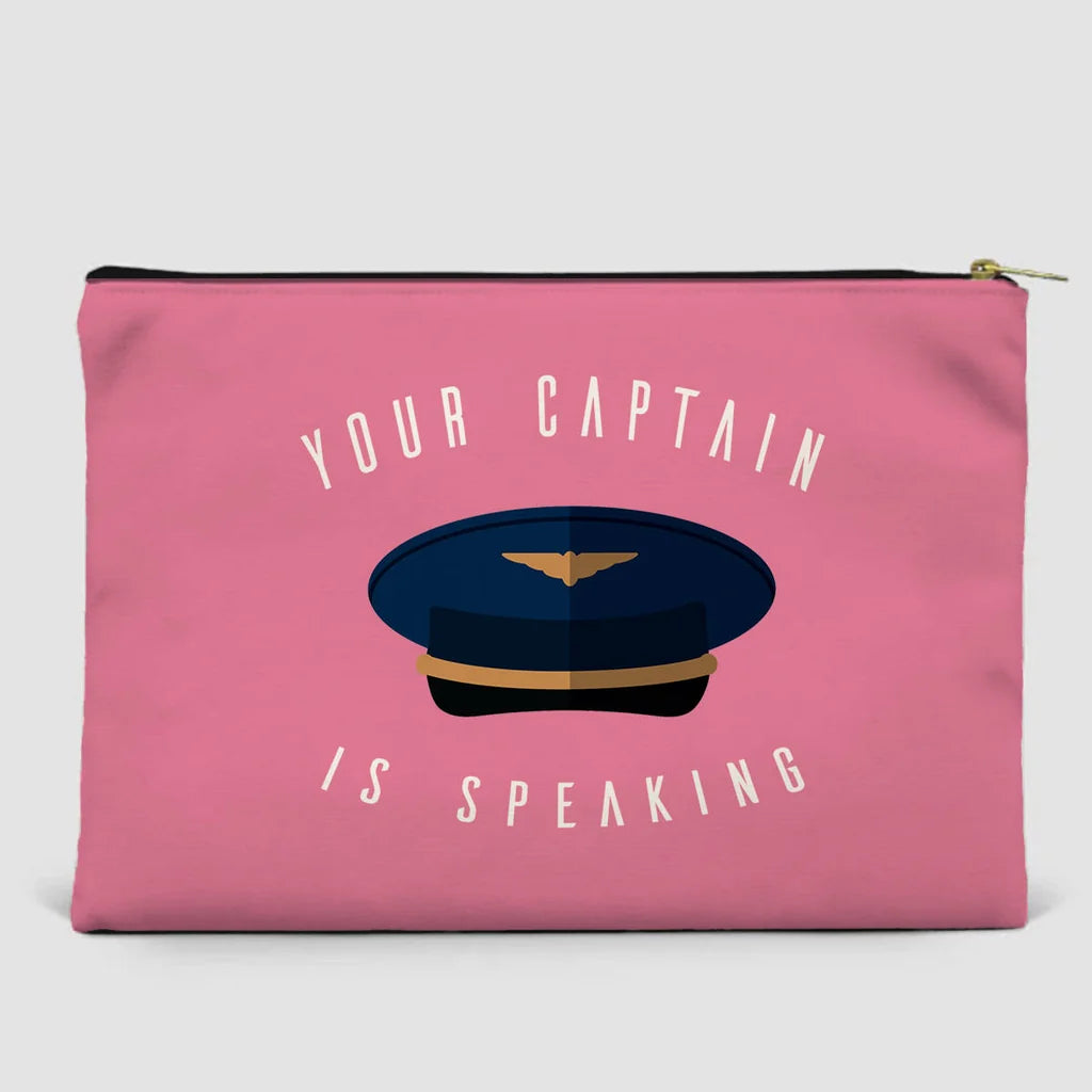 Your Captain Is Speaking Zipper Pouch - view 12