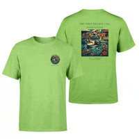 Thumbnail for VINTAGE G4275 - The Stilt Village Call - Double-Side T-Shirt design on lightgreen double side t shirt