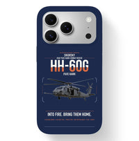 Thumbnail for Sikorsky HH-60G Pave Hawk design on navy blue magsafe iphone case, for iPhone 17 Pro
