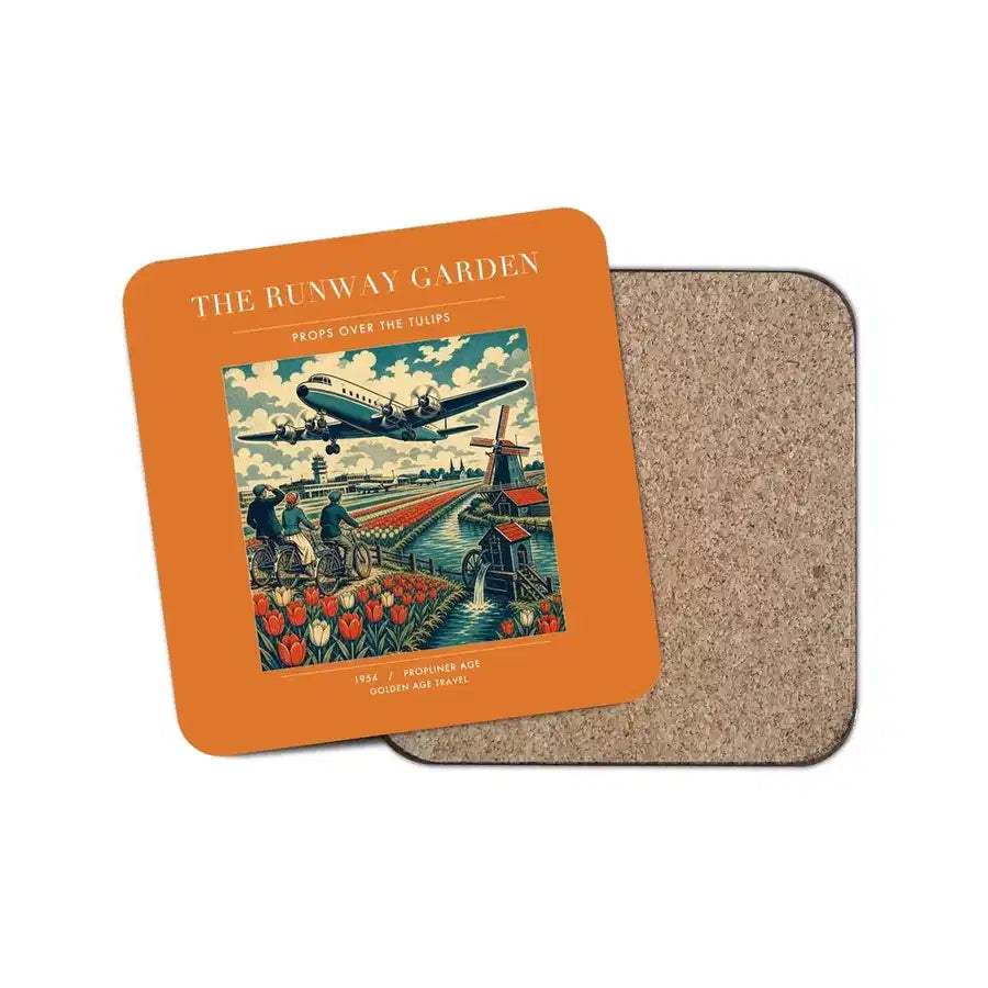 The Runway Garden - Designed Coasters design on orange 1-piece