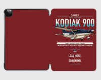 Thumbnail for Daher Kodiak 900 design on dark red ipad tablet case