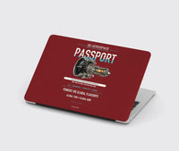 Thumbnail for PASSPORT design on dark red MacBook case