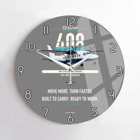 Thumbnail for Cessna 408 SkyCourier design on gray no frame wall clock