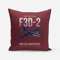 Thumbnail for F3D-2 Skyknight design on dark red pillow