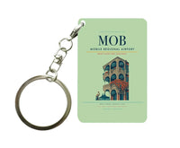 Thumbnail for Mobile Regional Airport (MOB) design on light green key chain