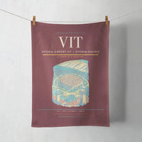 Thumbnail for Vitoria Airport (VIT) design on dark red towel