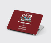 Thumbnail for Piper PA-28 Cherokee design on dark red MacBook case