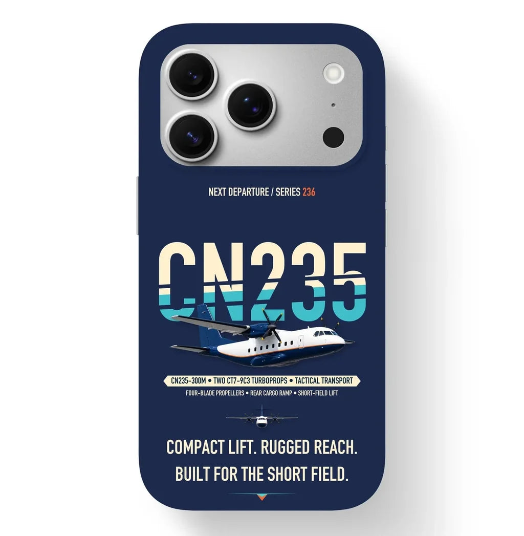 Airbus CN235-300M Case design on navy blue iphone case
