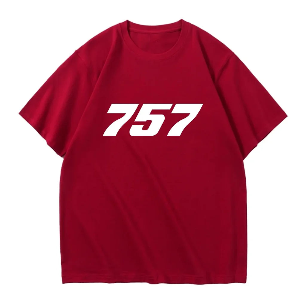 757 Flat Text Designed Relax Fit T-Shirts - view 12