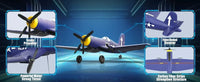 Thumbnail for F4U Corsair 400mm 3CH RC Fighter RTF (2.4G, Gyro Stabilizer, EPP Foam) - view 12