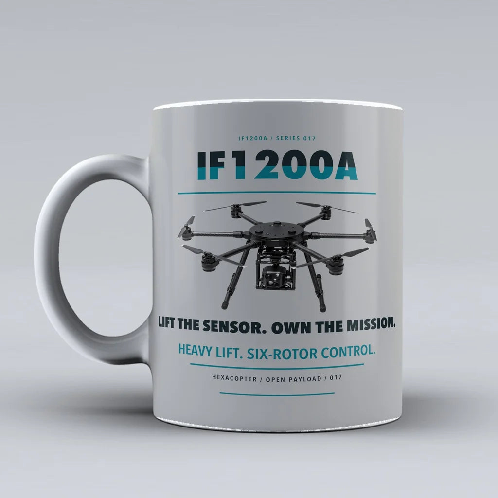 Flight IF1200A Mug design on light gray inspired
