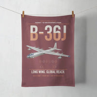 Thumbnail for B-36J Peacemaker design on dark red towel