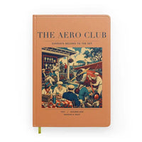 Thumbnail for VINTAGE G4047 - The Aero Club - Designed Notebooks design on orange