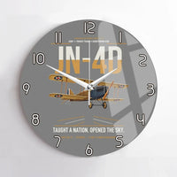 Thumbnail for Curtiss JN-4D Jenny design on gray no frame wall clock