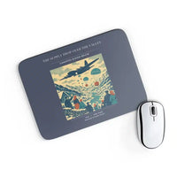 Thumbnail for VINTAGE G4512 - The Supply Drop Over The Valley - Designed Mouse Pads design on navyblue rectangle