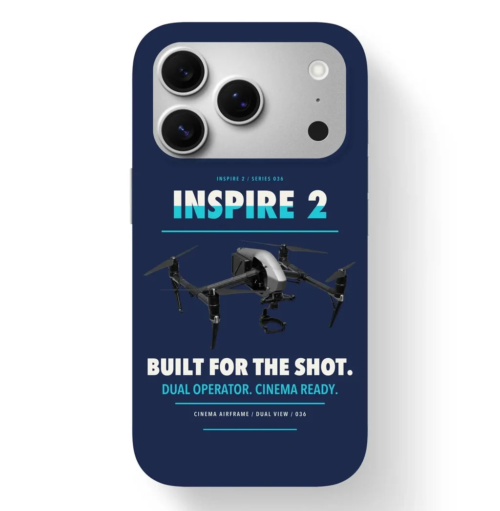 DJI Inspire 2 Case design on navy blue iphone case