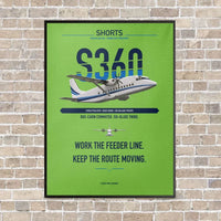 Thumbnail for Shorts 360-300 vertical canvas print - framed - light green background