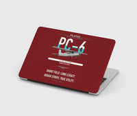 Thumbnail for Pilatus PC-6 Porter design on dark red MacBook case