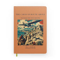 Thumbnail for VINTAGE G4332 - The Caravan Route Above - Designed Notebooks design on orange