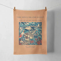 Thumbnail for VINTAGE G4279 - The Spice Island Scent - Designed Towels design on orange