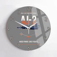 Thumbnail for AJ-2 Savage Tanker design on gray no frame wall clock
