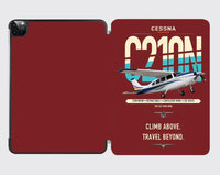 Thumbnail for Cessna T210N Centurion design on dark red ipad tablet case