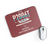 Thumbnail for Tecnam P2006T design on dark red rectangle mouse pad