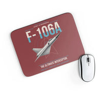 Thumbnail for F-106A Delta Dart design on dark red rectangle mouse pad