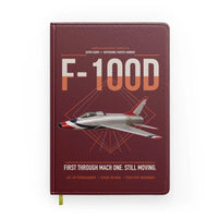 Thumbnail for F-100D Super Sabre design on dark red notebook