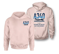 Thumbnail for Airbus A340-200 design on pink hoodie