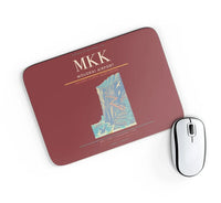 Thumbnail for Molokai Airport (MKK) design on dark red rectangle mouse pad
