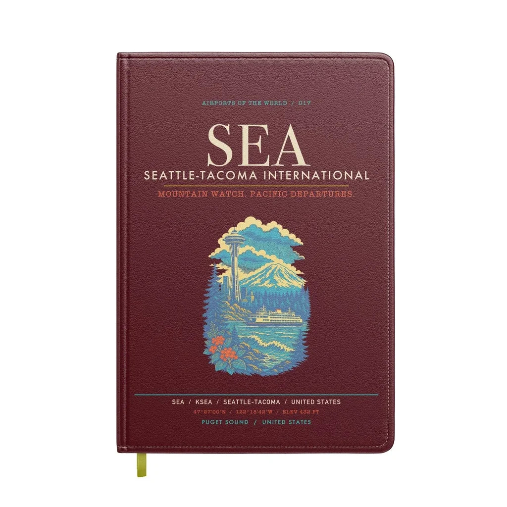 Seattle-Tacoma International Airport SEA - Dark Red