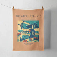 Thumbnail for VINTAGE G4267 - The Wheel Well Nap - Designed Towels design on orange