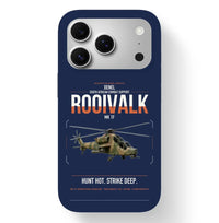 Thumbnail for Denel Rooivalk Mk 1F design on navy blue magsafe iphone case, for iPhone 17 Pro