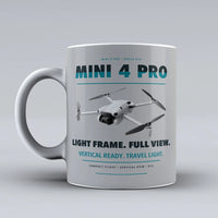 Thumbnail for Mini 4 Pro Mug design on light gray dji