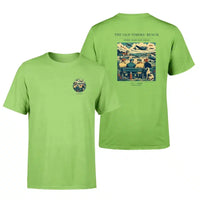 Thumbnail for VINTAGE G4140 - The Old Timers' Bench - Double-Side T-Shirt design on lightgreen double side t shirt