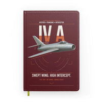 Thumbnail for Dassault Mystère IV A design on dark red notebook