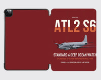 Thumbnail for Atlantique 2 Standard 6 design on dark red ipad tablet case