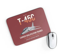 Thumbnail for T-45C Goshawk design on dark red rectangle mouse pad