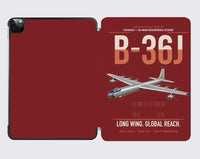 Thumbnail for B-36J Peacemaker design on dark red ipad tablet case
