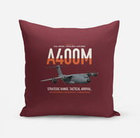 Thumbnail for Airbus A400M Atlas design on dark red pillow