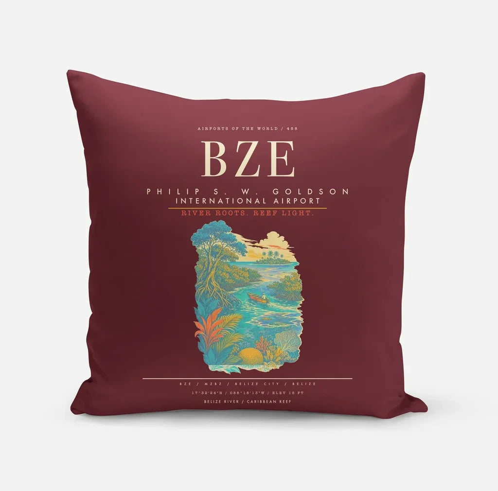 Philip S. W. Goldson International Airport BZE - Dark Red
