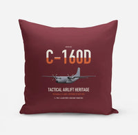 Thumbnail for Transall C-160D design on dark red pillow