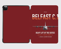 Thumbnail for Short Belfast C.1 design on dark red ipad tablet case