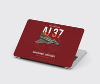 Thumbnail for Saab AJ 37 Viggen design on dark red MacBook case