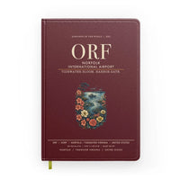 Thumbnail for Norfolk International Airport (ORF) design on dark red notebook