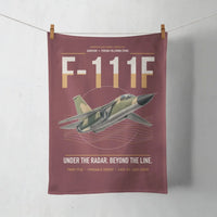 Thumbnail for F-111F Aardvark design on dark red towel