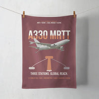 Thumbnail for Airbus A330 MRTT design on dark red towel