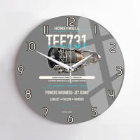 Thumbnail for TFE731 design on gray no frame wall clock
